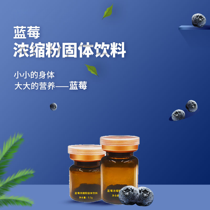 蓝莓浓缩粉固体饮.